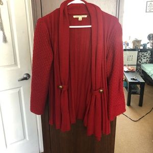 Red cardigan - size L WOMENS